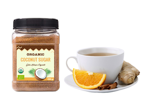 Coconut sugar for ginger tea