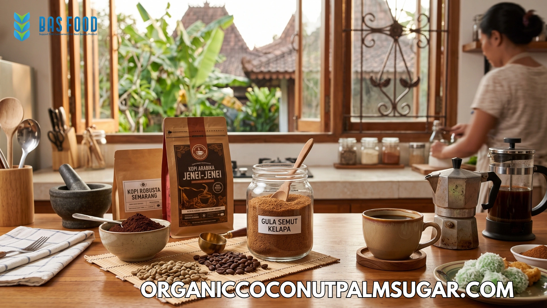 coconut sugar granules for coffee
