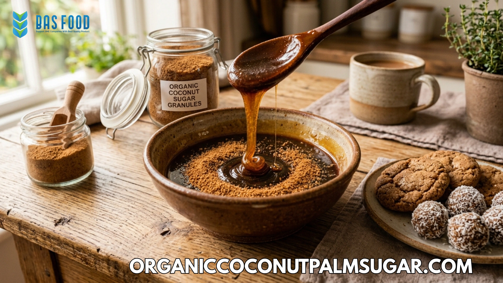 coconut sugar granules for snacks