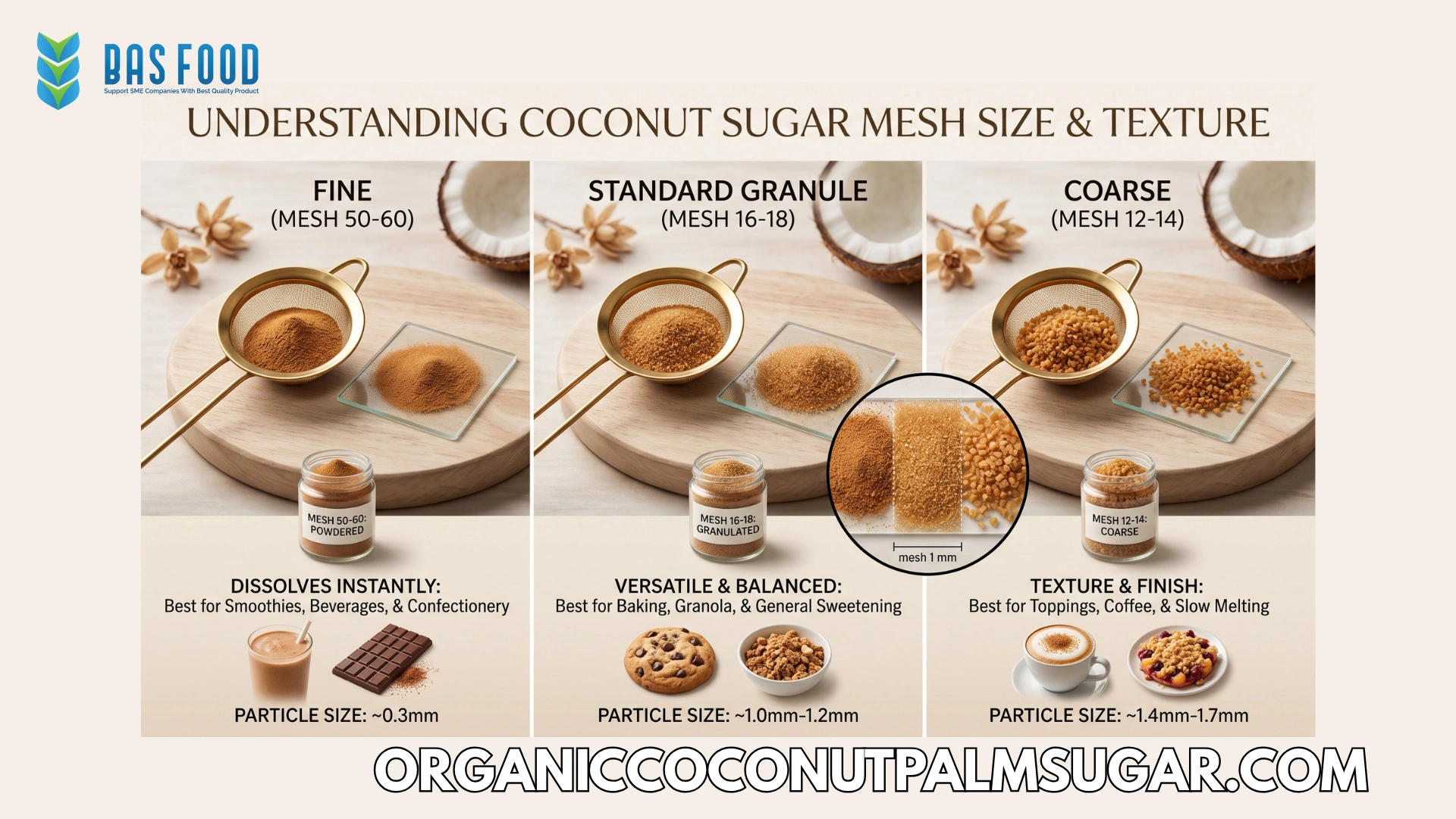 coconut sugar mesh