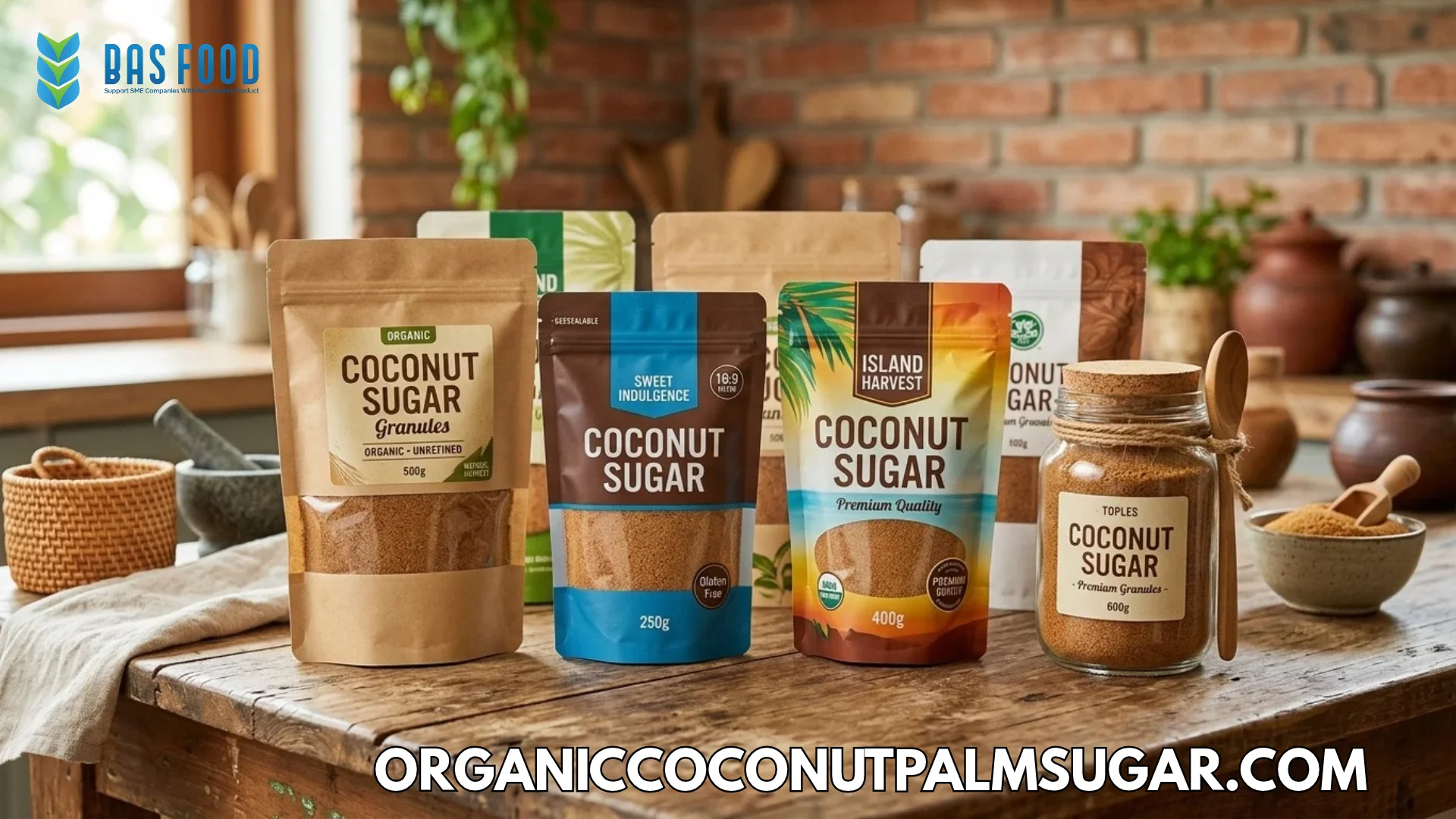 private label coconut sugar granules